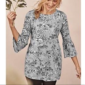 Never-worn Bell sleeve tunic top (Tall size)